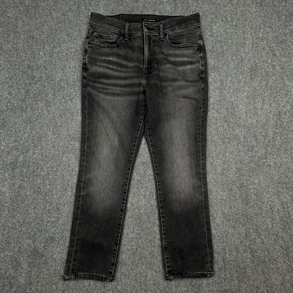 Lucky Brand 411 Athletic Taper Jeans Mens 31x30 (Actual 31x25) Black Faded Denim
